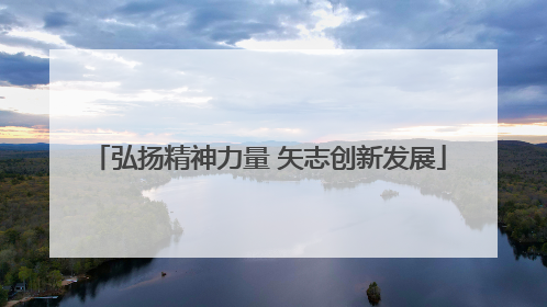 弘扬精神力量 矢志创新发展