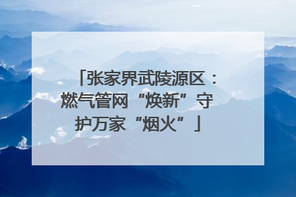 张家界武陵源区：燃气管网“焕新”守护万家“烟火”