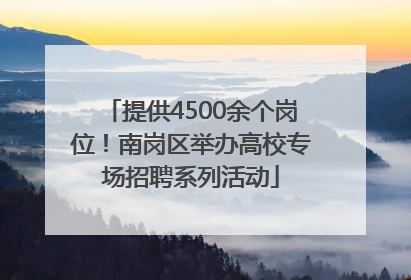 提供4500余个岗位！南岗区举办高校专场招聘系列活动