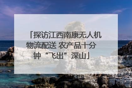 探访江西南康无人机物流配送 农产品十分钟“飞出”深山
