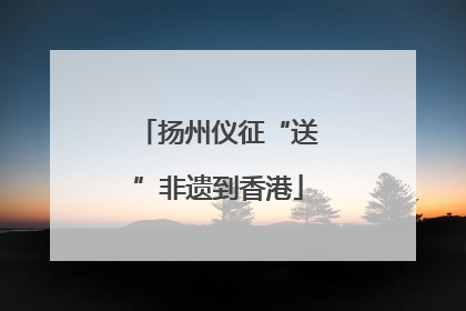 扬州仪征“送”非遗到香港