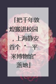 把千年敦煌搬进校园，上海静安首个“一平米博物馆”落地
