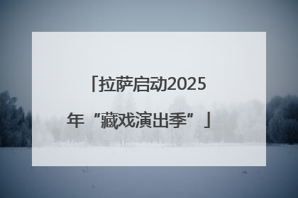 拉萨启动2025年“藏戏演出季”