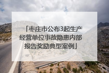 枣庄市公布3起生产经营单位事故隐患内部报告奖励典型案例