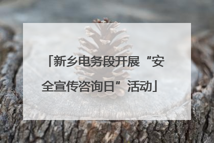 新乡电务段开展“安全宣传咨询日”活动