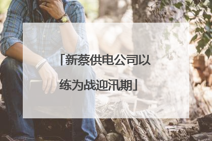 新蔡供电公司以练为战迎汛期