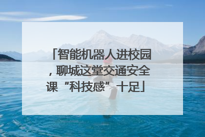 智能机器人进校园，聊城这堂交通安全课“科技感”十足