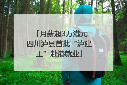 月薪超3万港元 四川泸县首批“泸建工”赴港就业