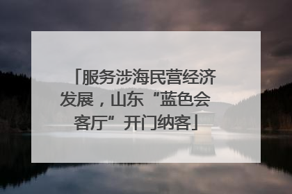 服务涉海民营经济发展，山东“蓝色会客厅”开门纳客