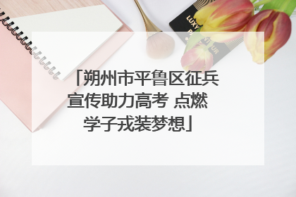 朔州市平鲁区征兵宣传助力高考 点燃学子戎装梦想