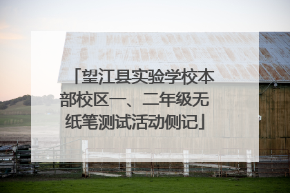 望江县实验学校本部校区一、二年级无纸笔测试活动侧记