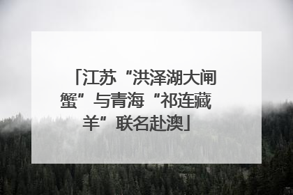 江苏“洪泽湖大闸蟹”与青海“祁连藏羊”联名赴澳