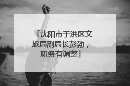 沈阳市于洪区文旅局副局长彭勃，职务有调整