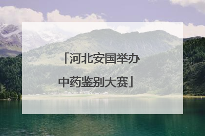 河北安国举办中药鉴别大赛