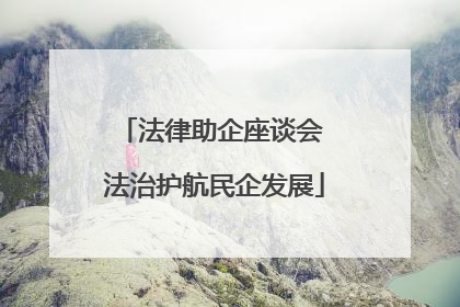 法律助企座谈会 法治护航民企发展