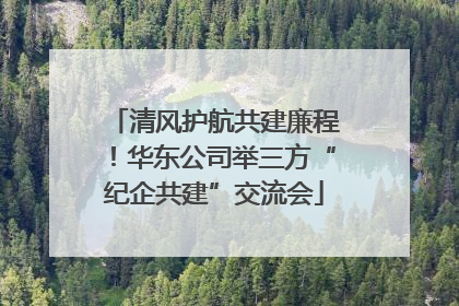 清风护航共建廉程！华东公司举三方“纪企共建”交流会