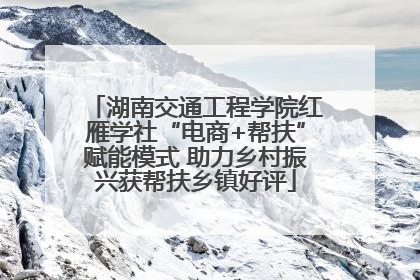 湖南交通工程学院红雁学社“电商+帮扶”赋能模式 助力乡村振兴获帮扶乡镇好评