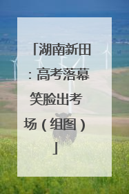 湖南新田：高考落幕 笑脸出考场（组图）