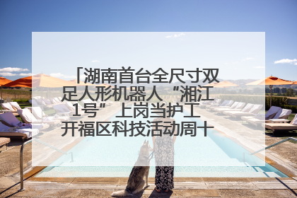 湖南首台全尺寸双足人形机器人“湘江1号”上岗当护工 开福区科技活动周十大科创项目签约