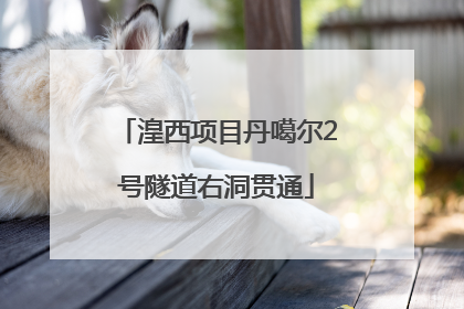 湟西项目丹噶尔2号隧道右洞贯通
