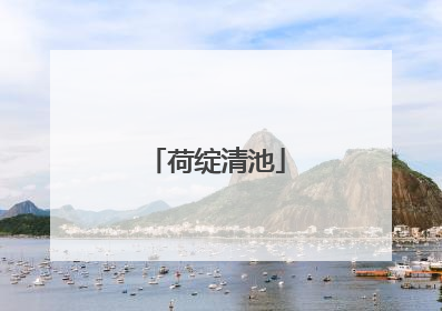 荷绽清池