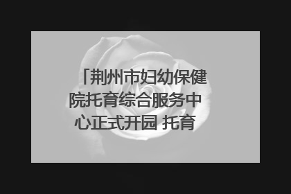 荆州市妇幼保健院托育综合服务中心正式开园 托育宣传月同步启动
