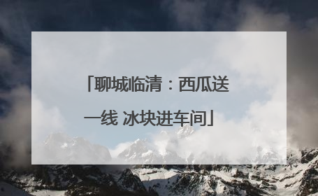 聊城临清：西瓜送一线 冰块进车间