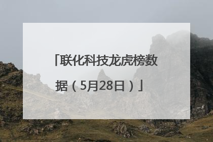 联化科技龙虎榜数据（5月28日）