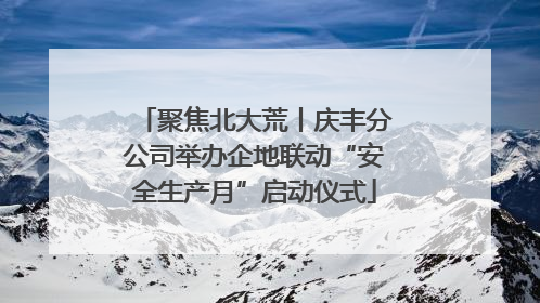 聚焦北大荒丨庆丰分公司举办企地联动“安全生产月”启动仪式