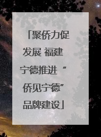 聚侨力促发展 福建宁德推进“侨见宁德”品牌建设