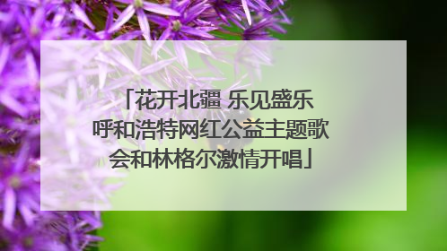 花开北疆 乐见盛乐 呼和浩特网红公益主题歌会和林格尔激情开唱