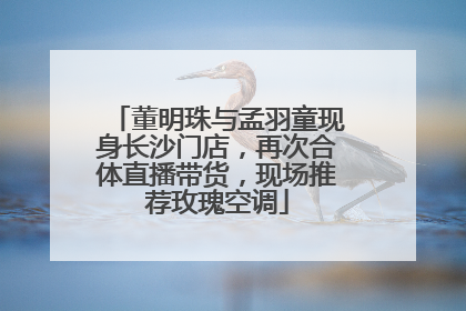董明珠与孟羽童现身长沙门店，再次合体直播带货，现场推荐玫瑰空调