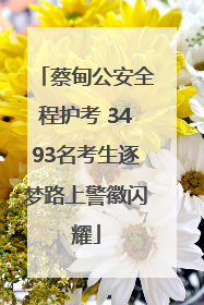 蔡甸公安全程护考 3493名考生逐梦路上警徽闪耀