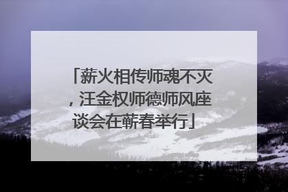 薪火相传师魂不灭，汪金权师德师风座谈会在蕲春举行