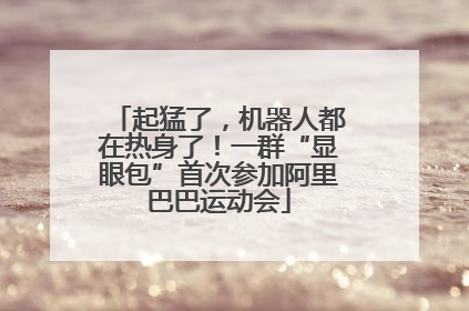 起猛了，机器人都在热身了！一群“显眼包”首次参加阿里巴巴运动会