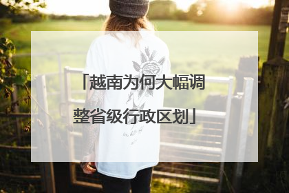 越南为何大幅调整省级行政区划
