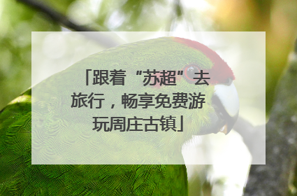 跟着“苏超”去旅行，畅享免费游玩周庄古镇