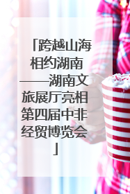 跨越山海 相约湖南——湖南文旅展厅亮相第四届中非经贸博览会