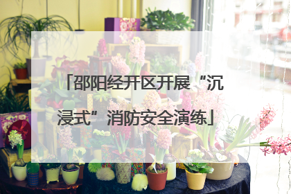 邵阳经开区开展“沉浸式”消防安全演练