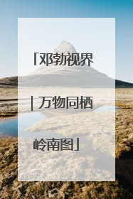邓勃视界｜万物同栖岭南图