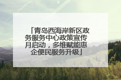 青岛西海岸新区政务服务中心政策宣传月启动，多维赋能惠企便民服务升级