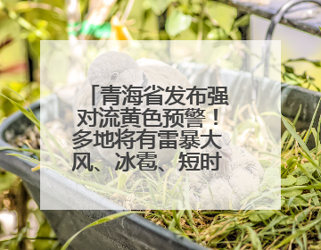 青海省发布强对流黄色预警！多地将有雷暴大风、冰雹、短时强降水