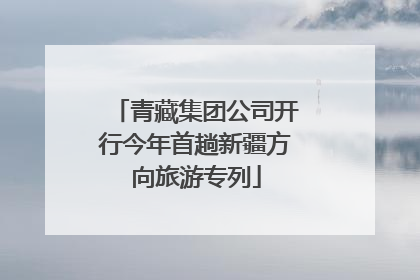 青藏集团公司开行今年首趟新疆方向旅游专列