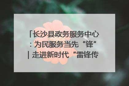 长沙县政务服务中心：为民服务当先“锋”｜走进新时代“雷锋传人 长沙榜样”