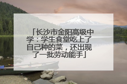 长沙市金阳高级中学：学生食堂吃上了自己种的菜，还出现了一批劳动能手