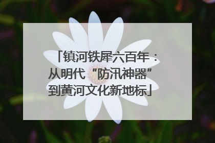镇河铁犀六百年：从明代“防汛神器”到黄河文化新地标