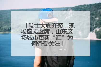 院士大咖齐聚，现场座无虚席，山东这场城市更新“汇”为何备受关注