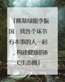 隆基绿能李振国：找各个环节有本事的人一起，构建健康的BC生态圈