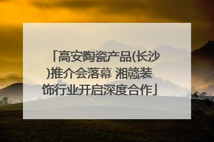 高安陶瓷产品(长沙)推介会落幕 湘赣装饰行业开启深度合作