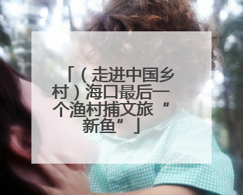 （走进中国乡村）海口最后一个渔村捕文旅“新鱼”